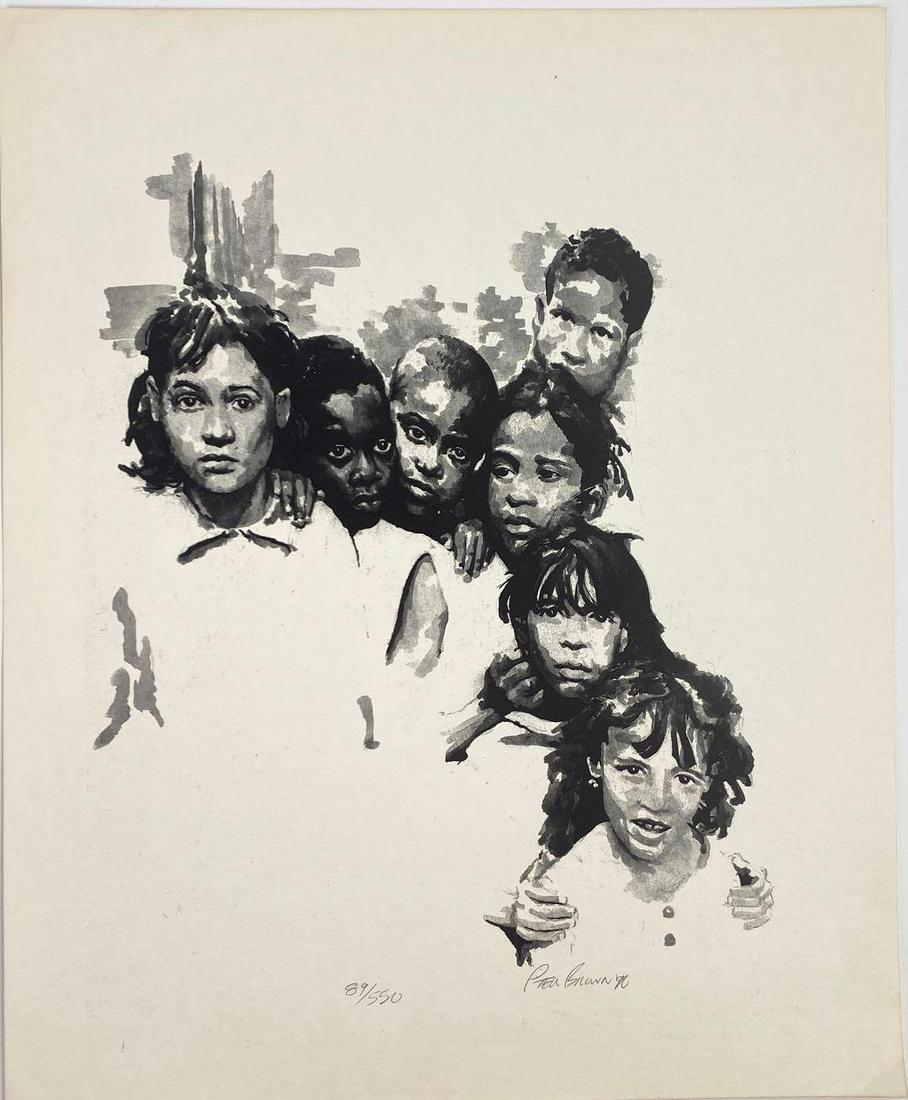 P'ter Brown, Untitled Group of Children (1 of 2)