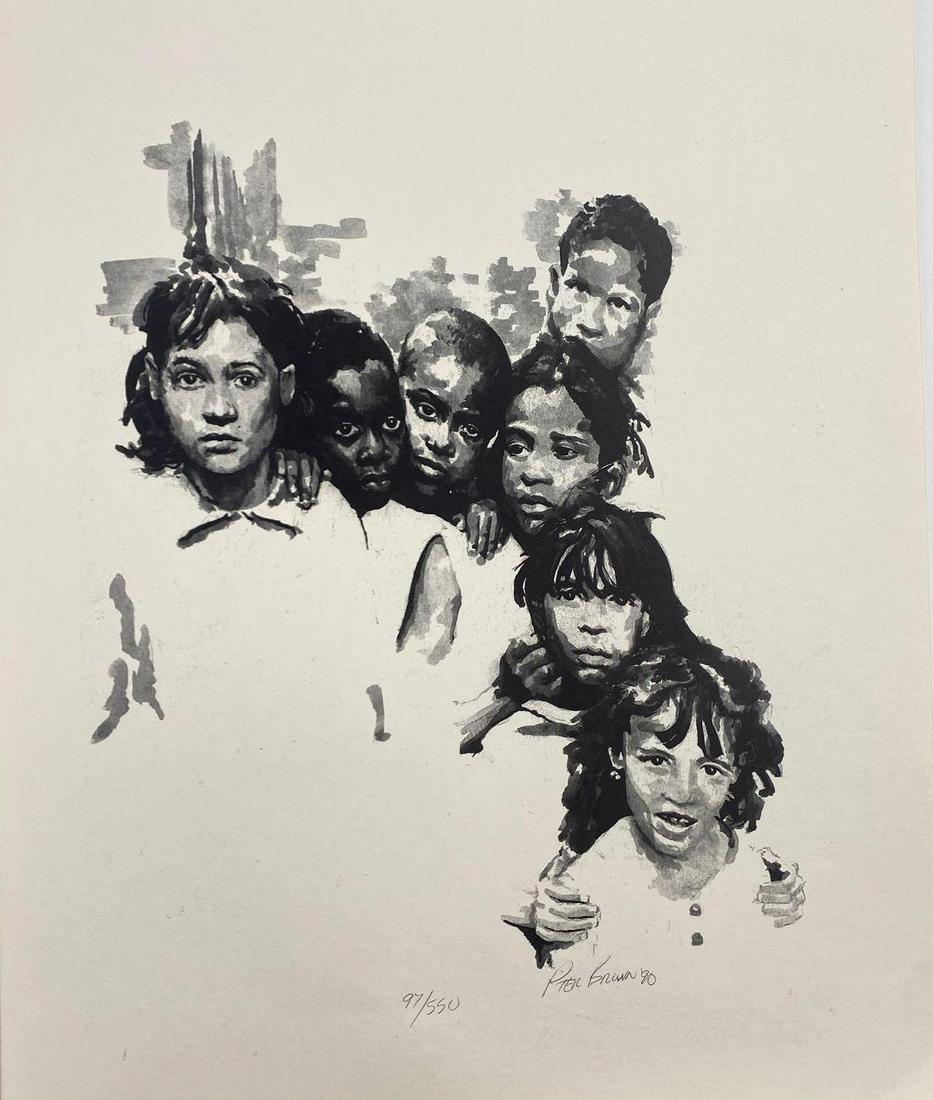 P'ter Brown, Untitled Group of Children (1 of 2)