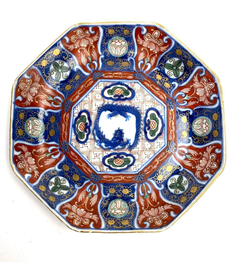 Japanese Imari Hexagon Dish (1 of 2)