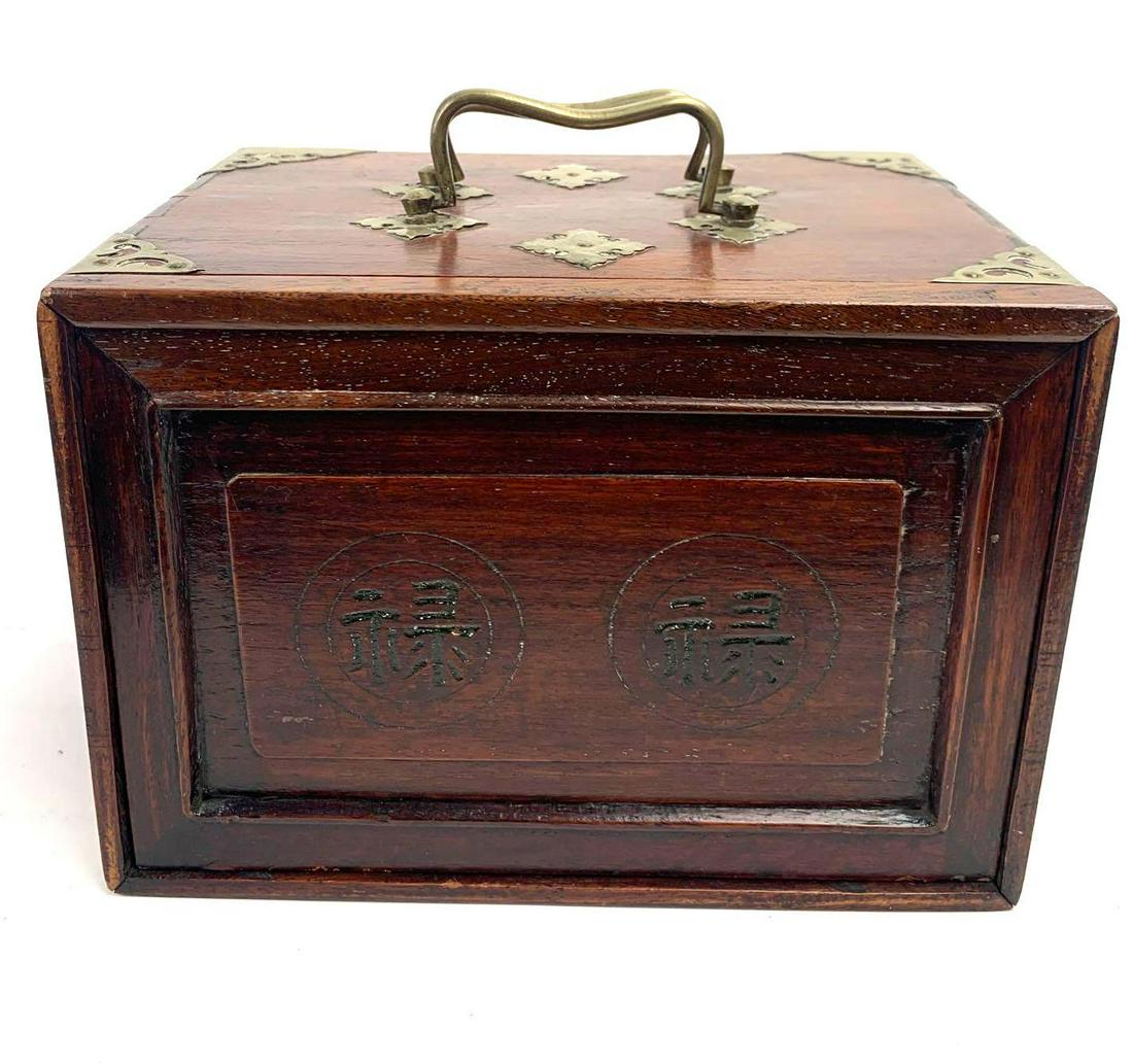 Wooden Case and Mahjong Tiles (1 of 6)