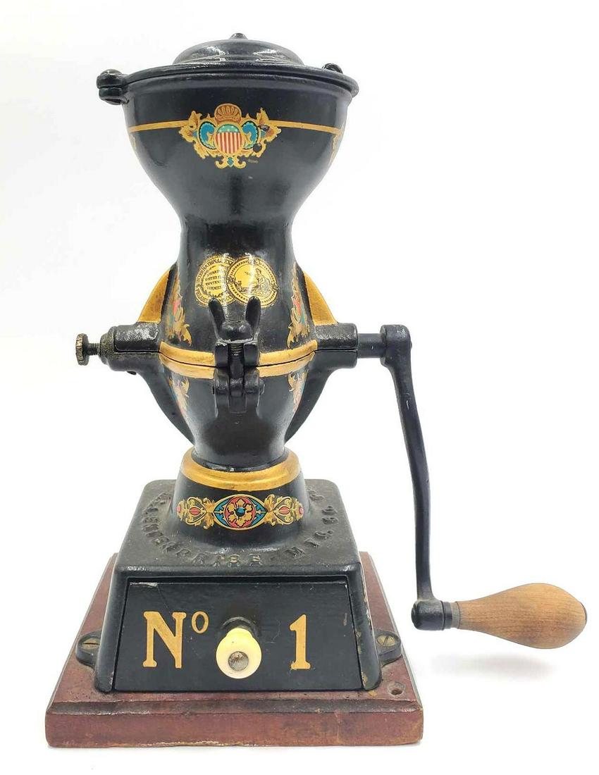 Enterprise MFG CO Coffee Grinder (0123) on Apr 16, 2022 Blue Box