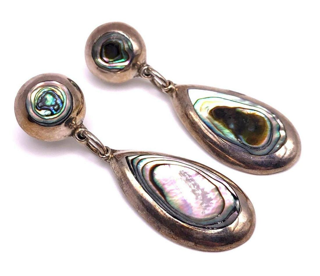 Sterling Silver Abalone Teardrop Earrings (1 of 5)
