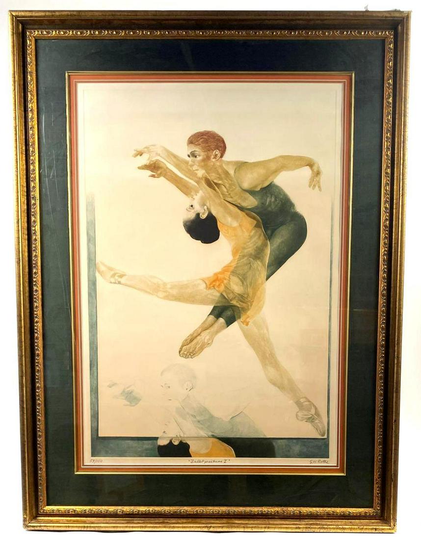 G. H. Rothe, Ballet Picture I: G. H. Rothe, Ballet Picture I Origin: American Medium: Mezzotint Dimensions: Frame: 49" x 37" Art: 36" x 26"Condition: Excellent. Additional Information: Signed and title at the bottom of the piece, a