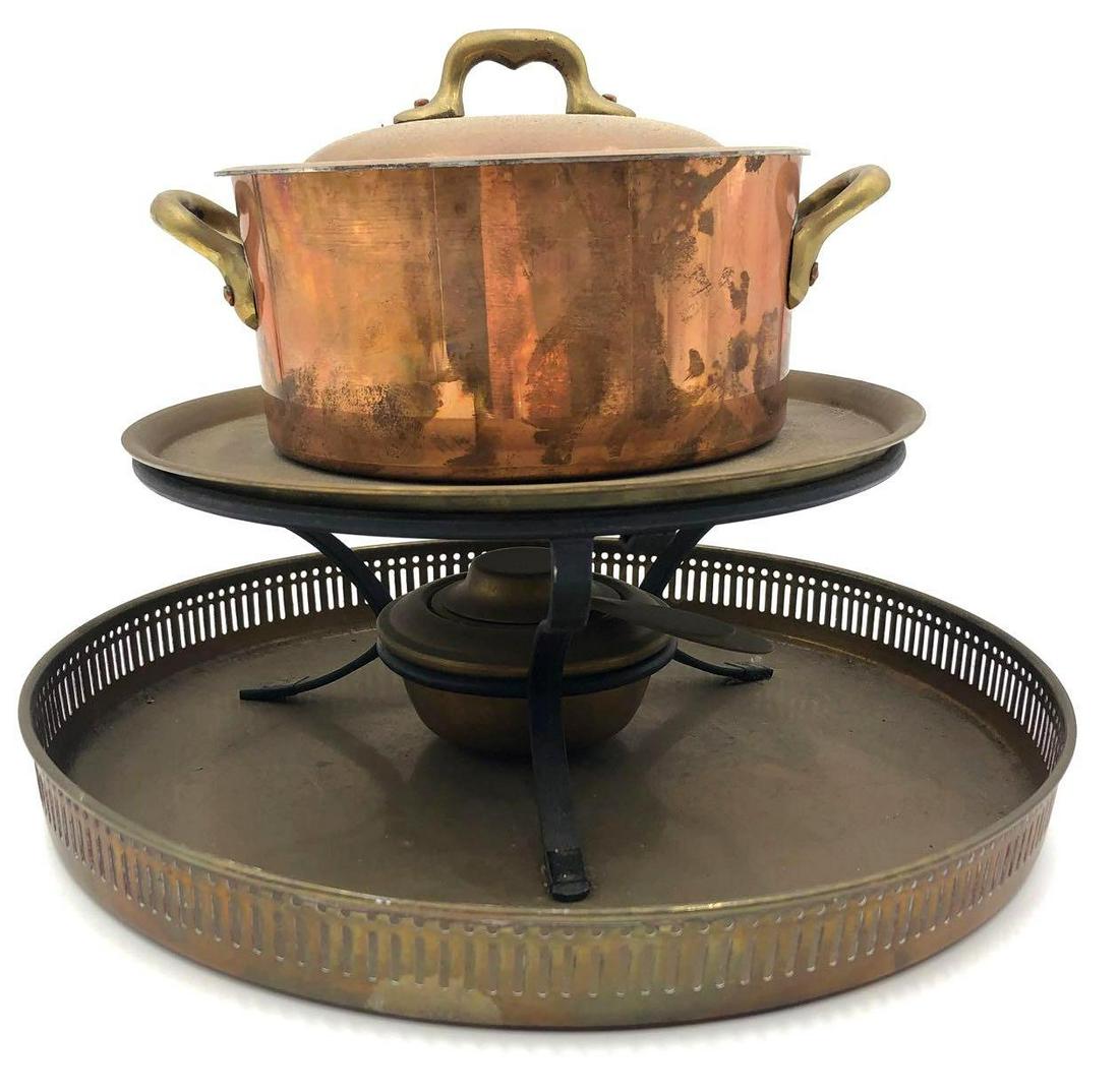 Brass and Copper Chaffing Dish (1 of 10)