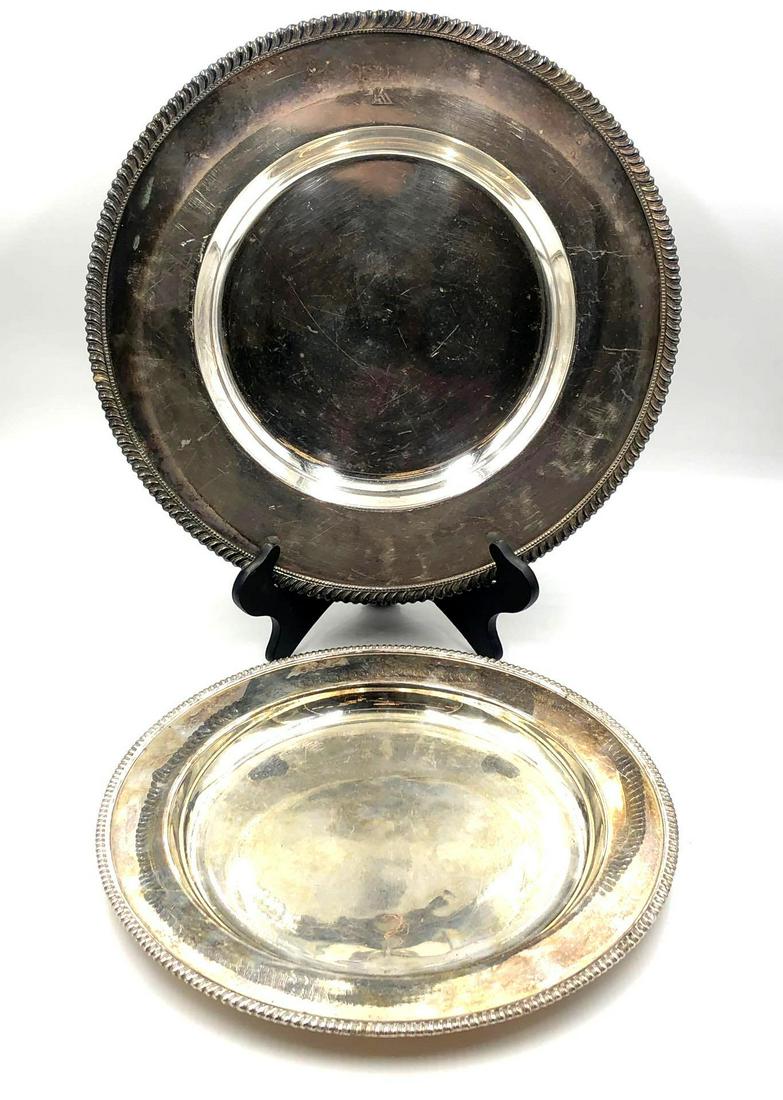 Large Silver Plate Platters (1 of 9)