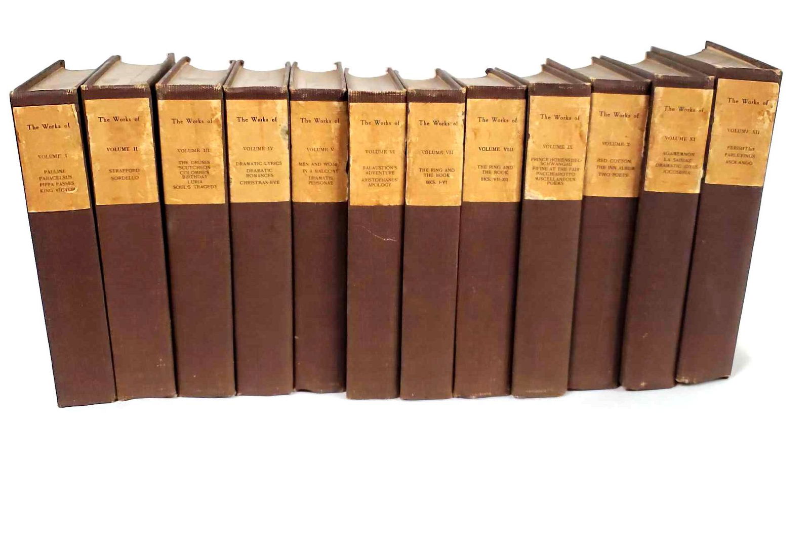 Limited Complete Works of Robert Browning: 12 Book set of Robert Browning's complete works, this set is the limited Florentine Edition and is number 797 out of 1000 registered sets.