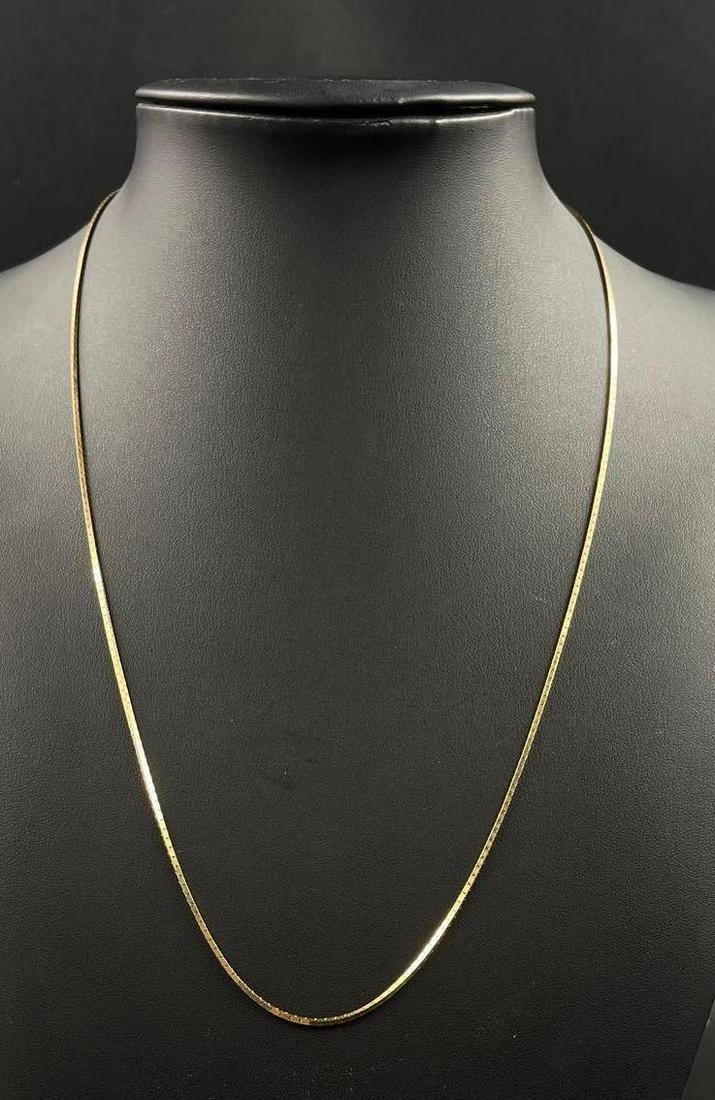 14k Gold Box Chain Link Necklace (1 of 6)
