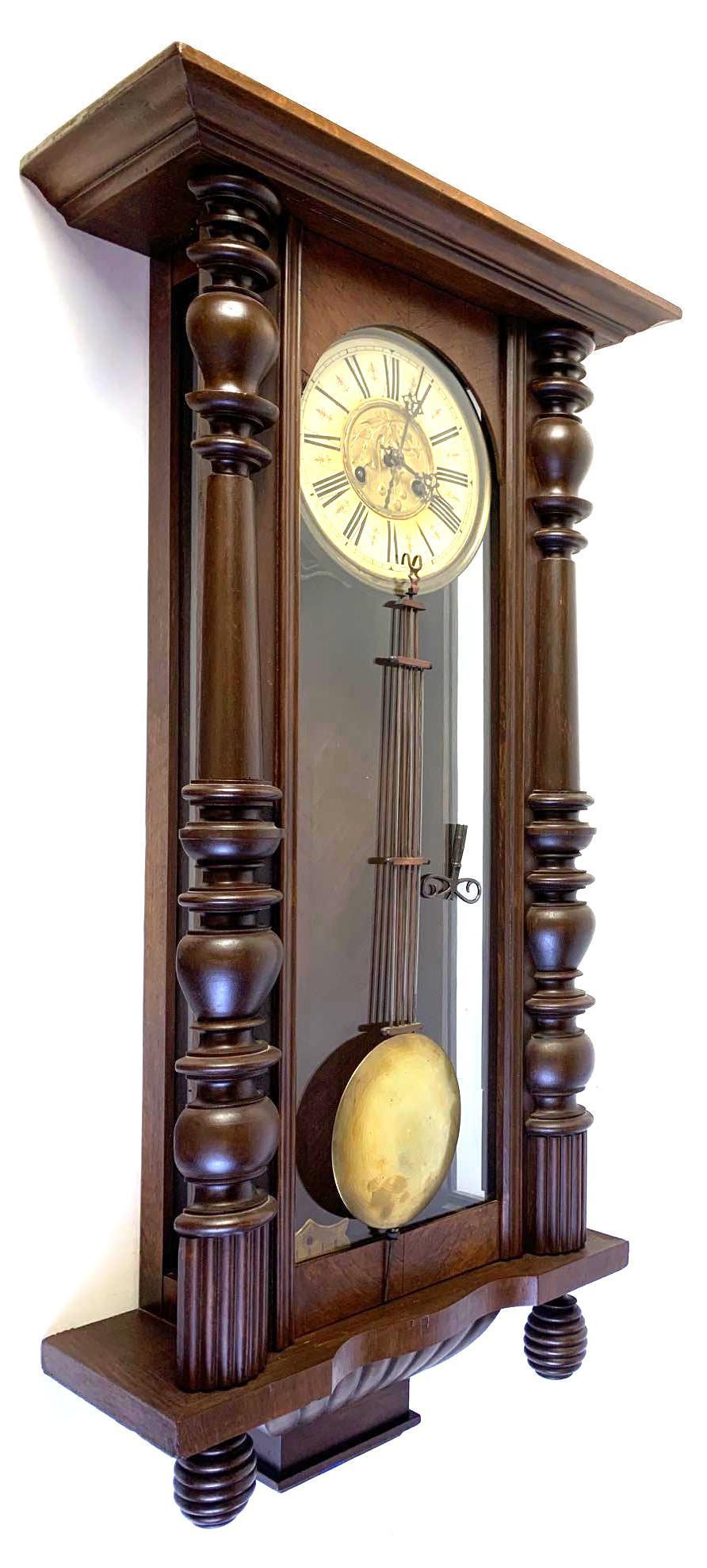 Antique Wall Clock, DCRM clock works (1 of 10)