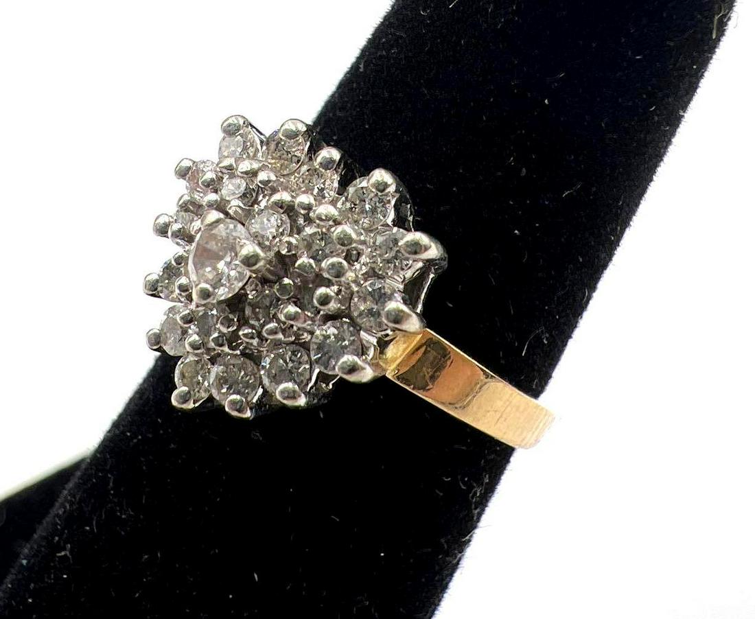 14k Gold Diamond Heart Ring (1 of 4)