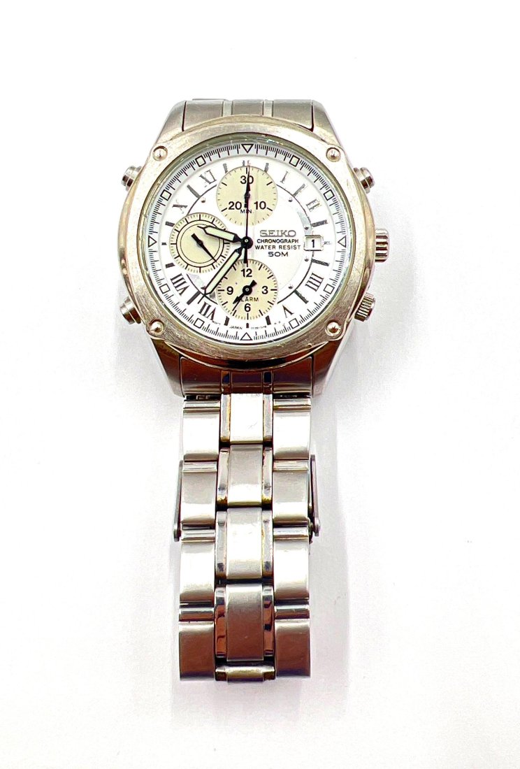 Seiko Chronograph Stainless Steel Watch (1 of 4)