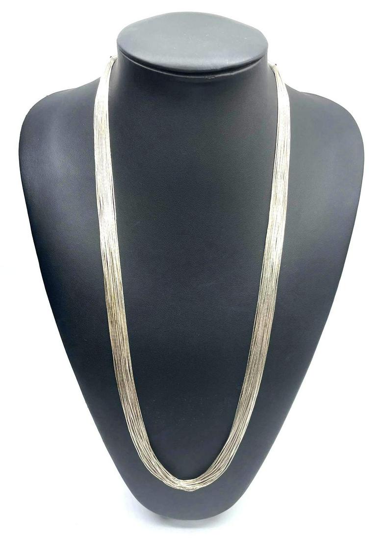 Sterling Silver Stranded Necklace (1 of 7)