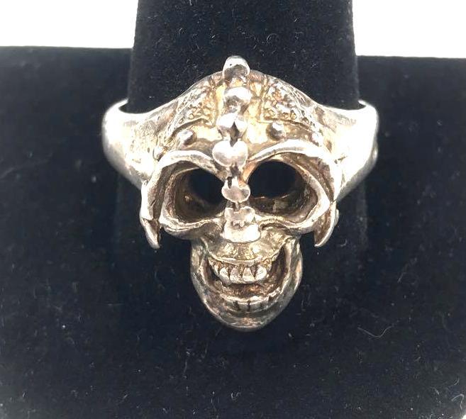 Sterling Silver Skull Ring (1 of 7)