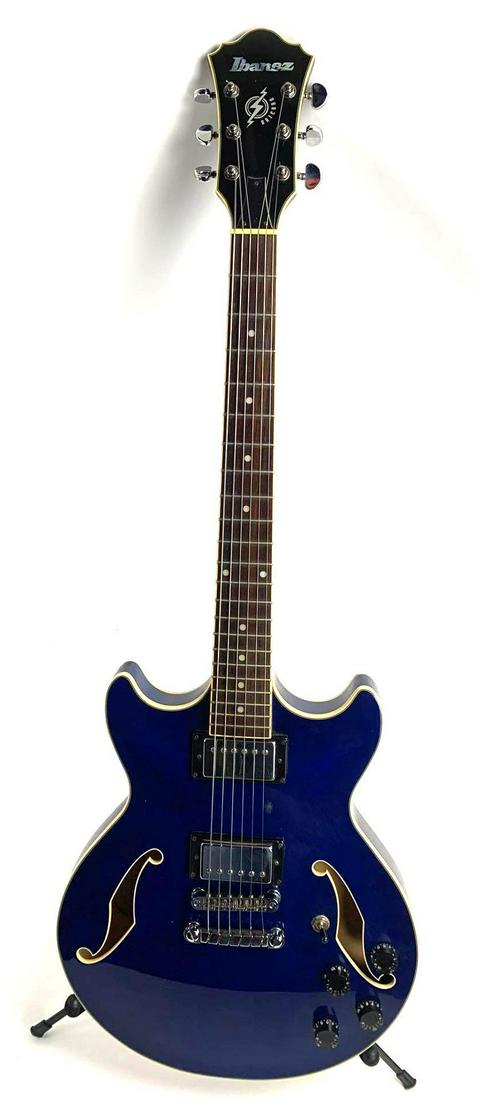 Ibanez Am73 Tbl Artcore Transparent Blue Semi Hollow Electric Guitar