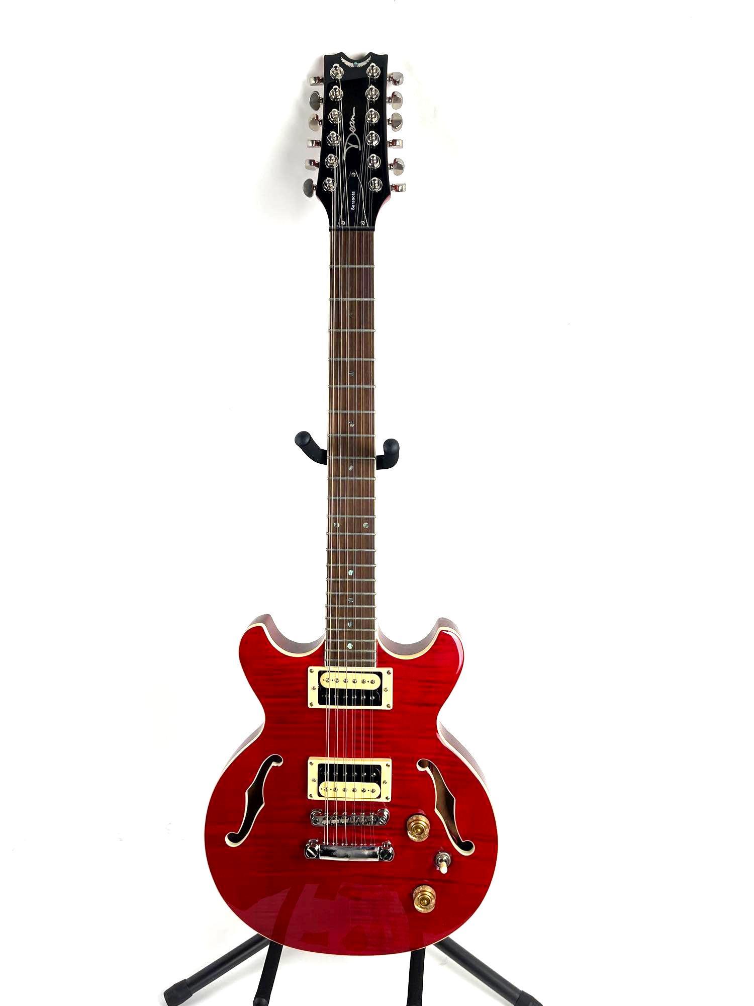 Dean Sarasota Hollow Body 12-String Cherry Electric Guitar (1 of 12)