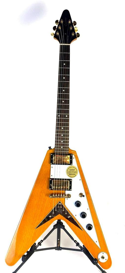 Epiphone '58 Korina Flying V 2011 Reissue Serial Number 1103200987 (1 of 20)