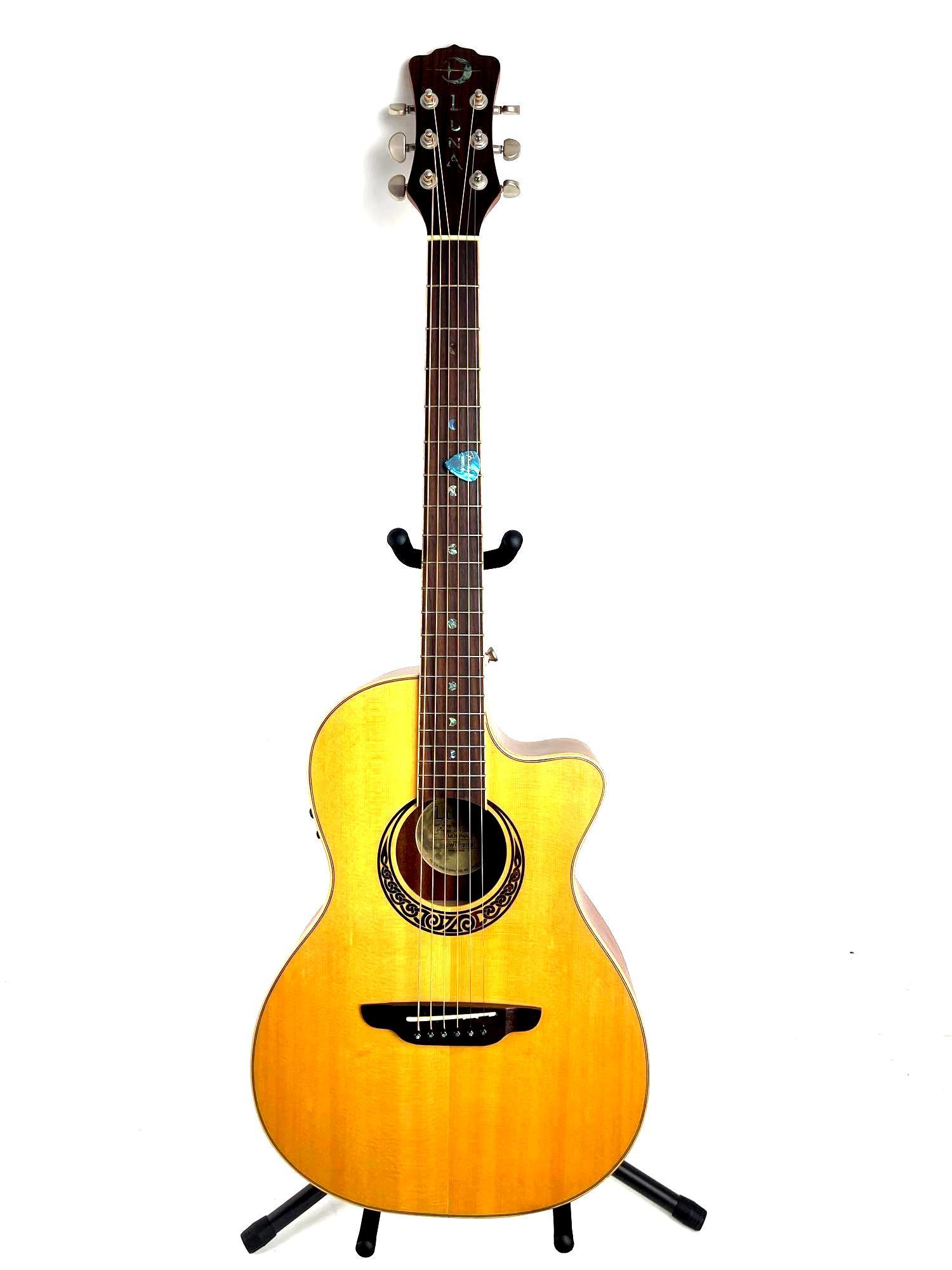 Luna Muse Parlor B Acoustic-Electric 6-String Guitar (1 of 15)
