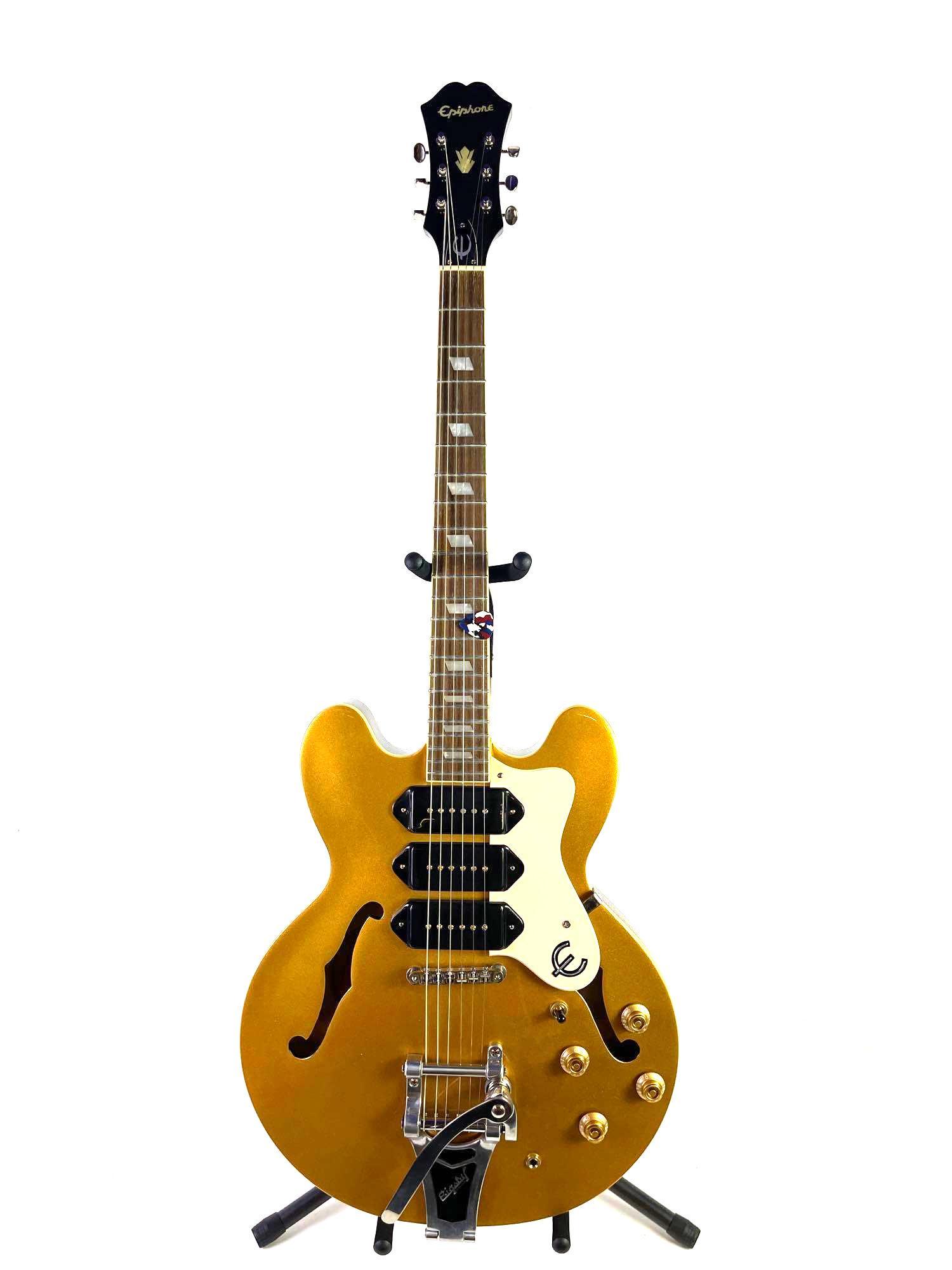 Epiphone Riviera P93 Semi Hollow 6 String Goldtop Electric Guitar