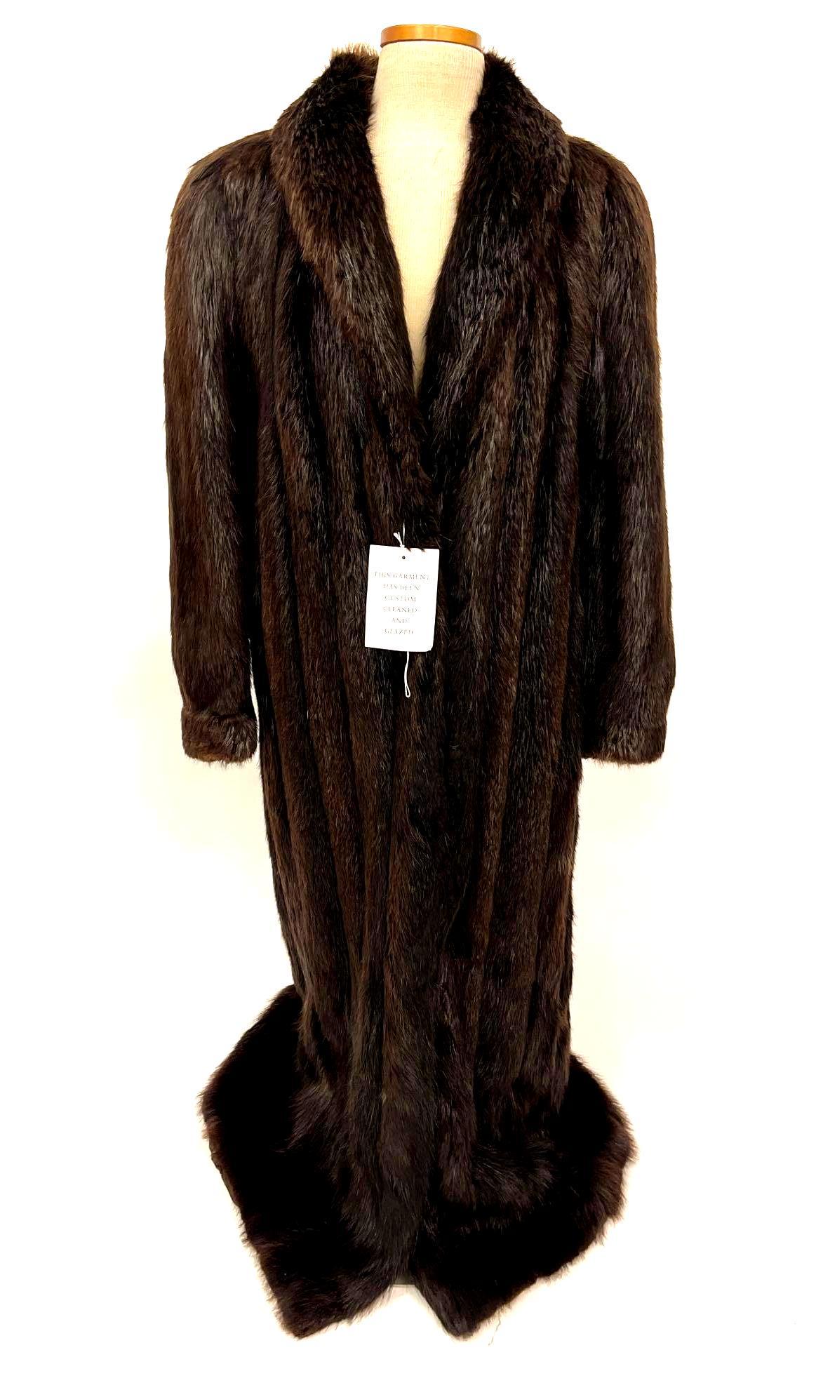 Longhaired Beaver Long Fur Coat (1 of 11)