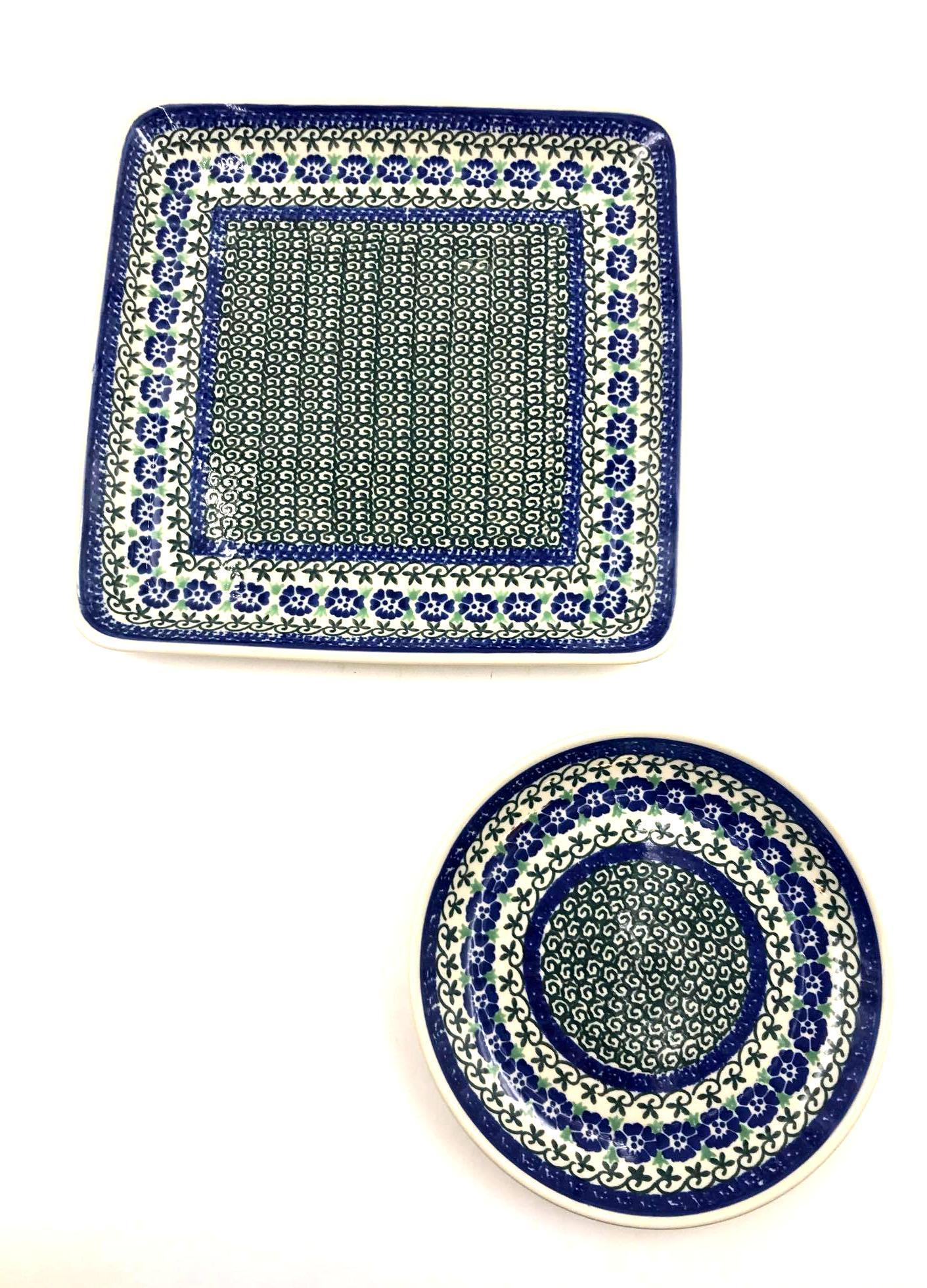 Polish Rectangular Platter and Round Bread Plate (1 of 11)