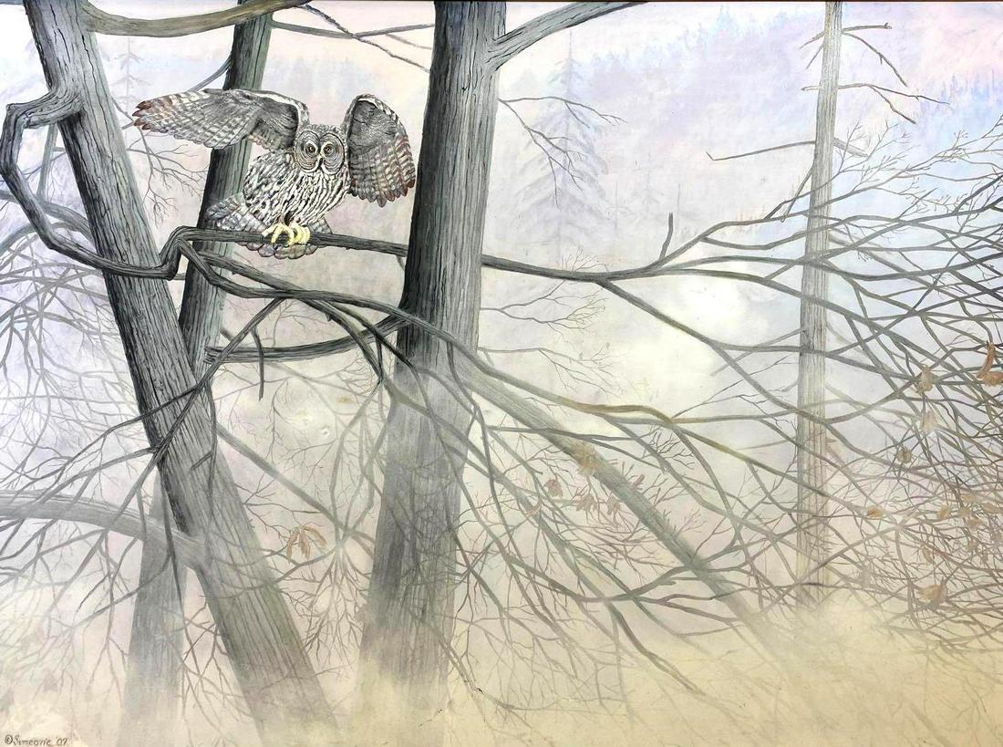 Herb Simeone (1941-2016), Idaho Dream: Herb Simeone (1941-2016), Idaho Dream Origin: American, 2007 Medium: Oil on Canvas Dimensions: Art in Frame 59" X 79" Condition: Excellent Additional Information: Signature and date on the bottom left