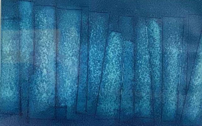 Paul Klein, Reflection in Blue Green 1958 (1 of 6)