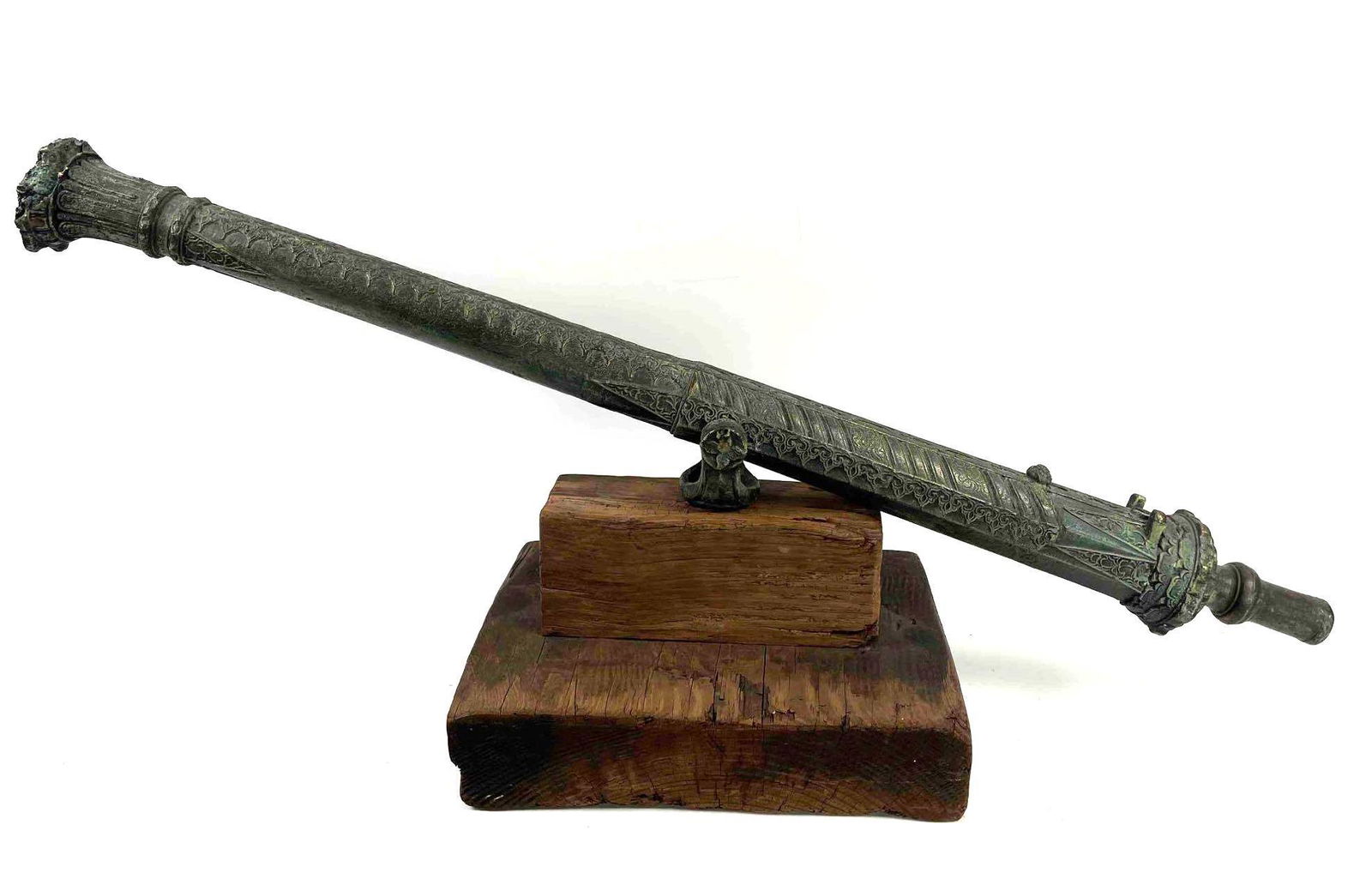 Antique Cannon on Wood Stand (1 of 12)