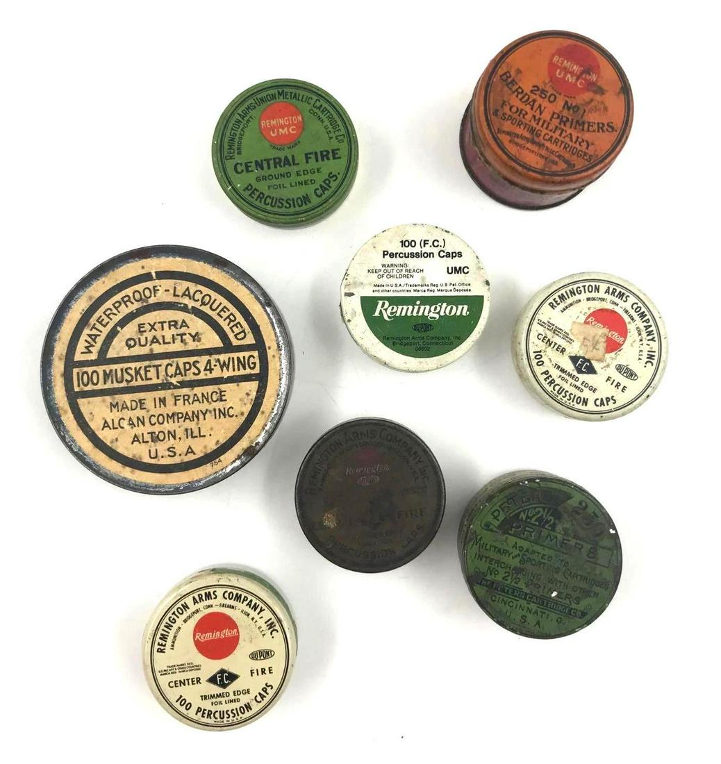 Eight Percussion Cap Containers (1 of 12)