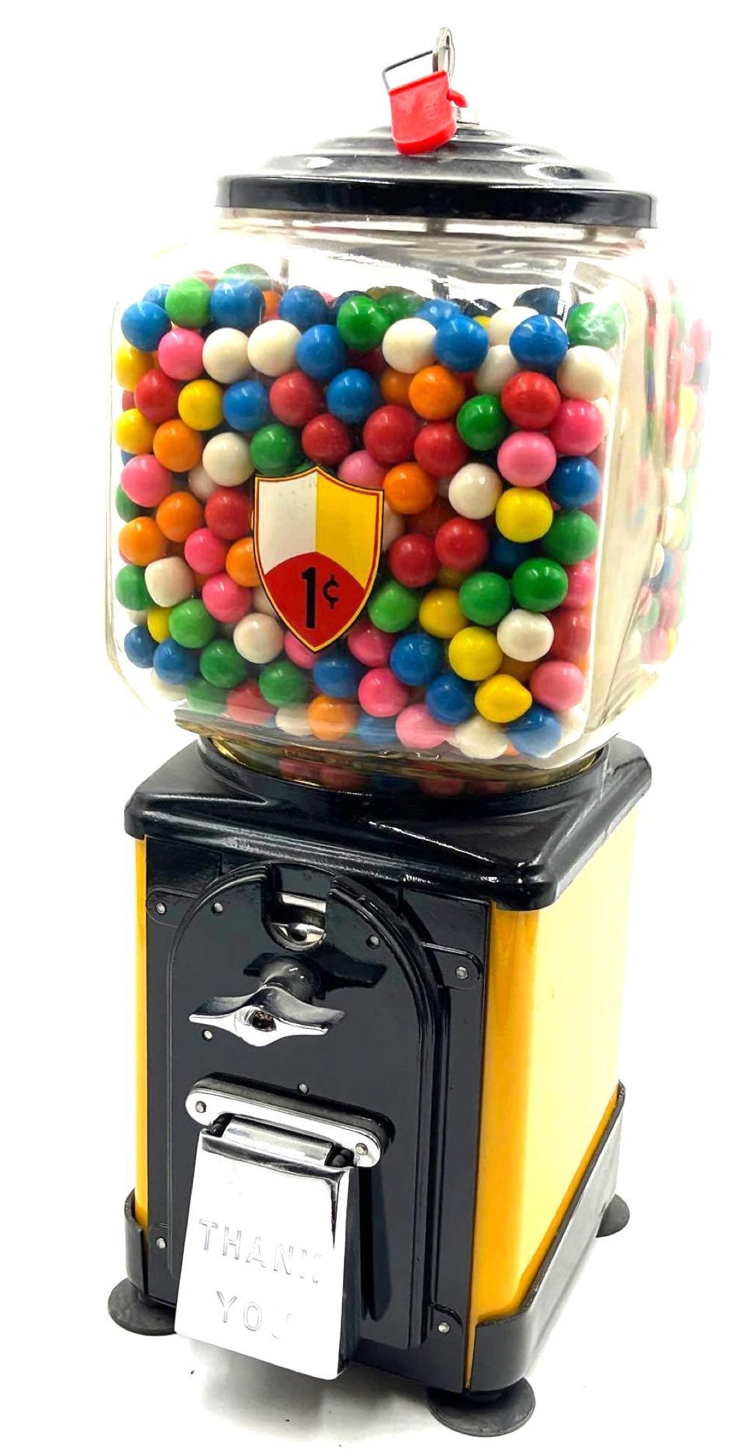 Victor Topper Yellow 1 Cent Gumball Machine (1 of 6)