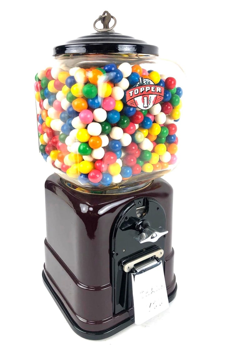 Victor Topper Dark Purple Gumball Machine (1 of 8)