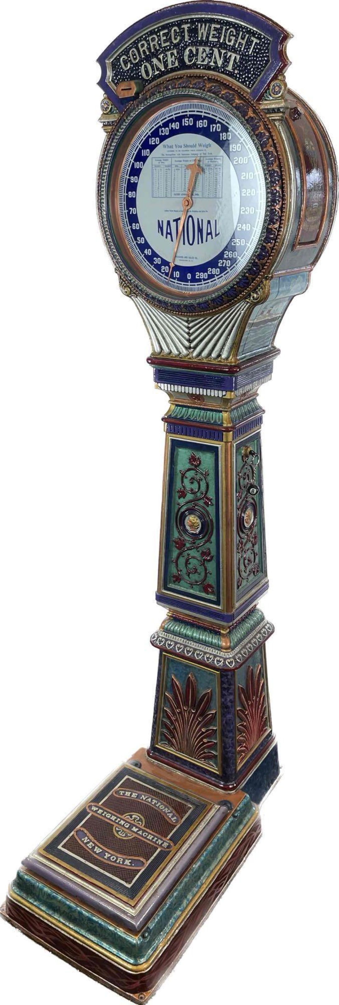 National 1 Cent Cast Iron  Weight Scale (1 of 17)