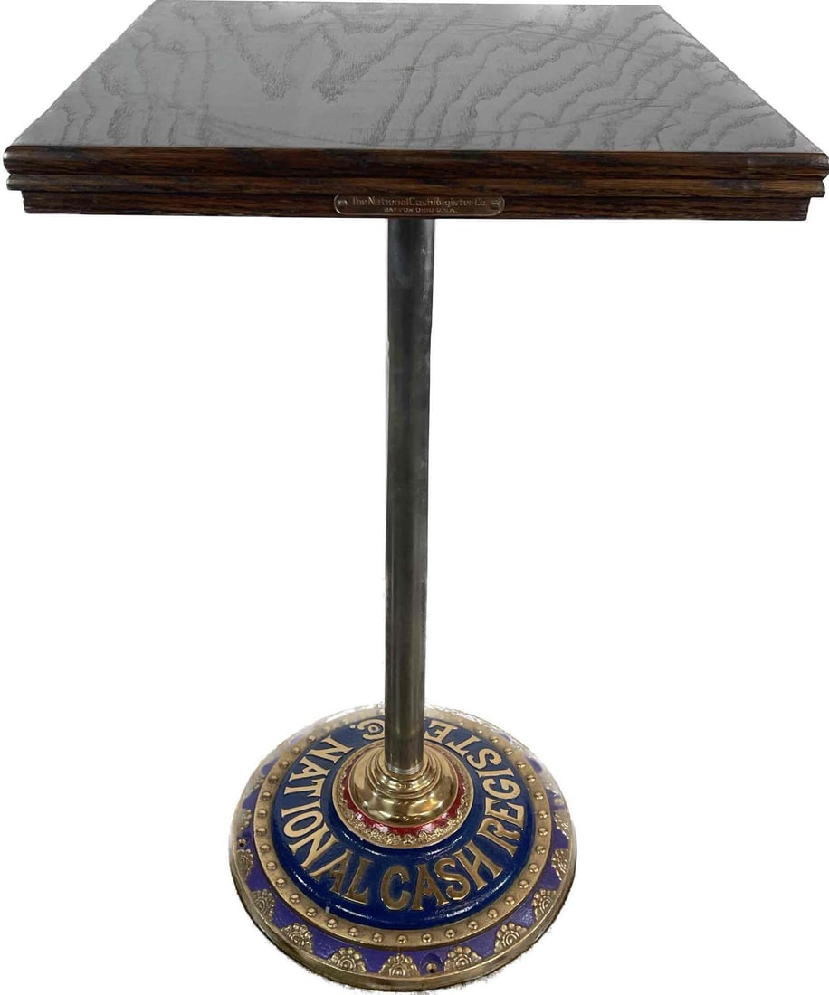 National Cash Register Co Metal Pedestal (1 of 7)
