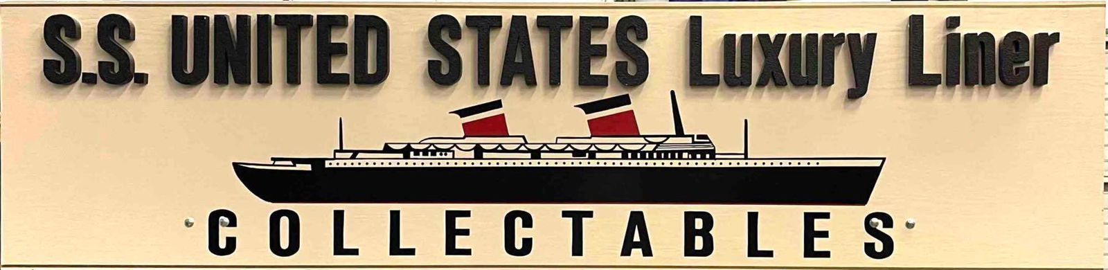SS United States Luxury Linear Collectibles Sign (1 of 5)