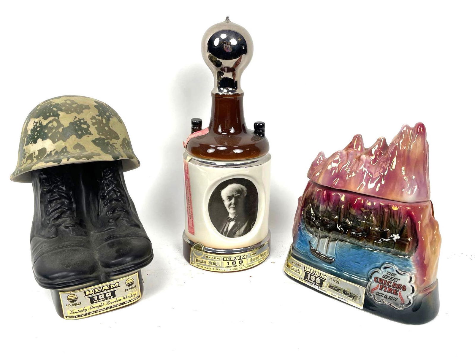 Jim Beam Whiskey Collectible Ceramic Decanters (1 of 15)