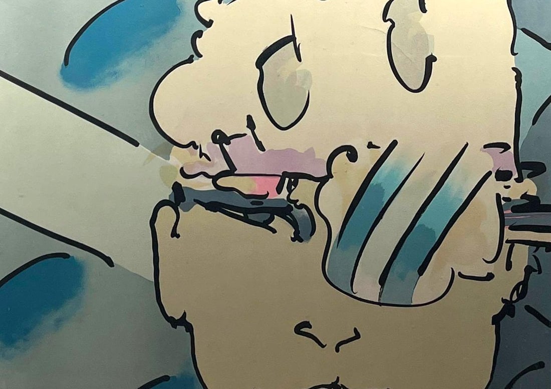 Peter Max, Zero Horizontal: Peter Max, Zero Horizontal, Pop Art Medium: Print Ate: 1970's Dimensions: Art is d26 x 20 inches; Frame is 48 x 28 inches. Condition: Excellent Additional Information: brightly colored print by Peter