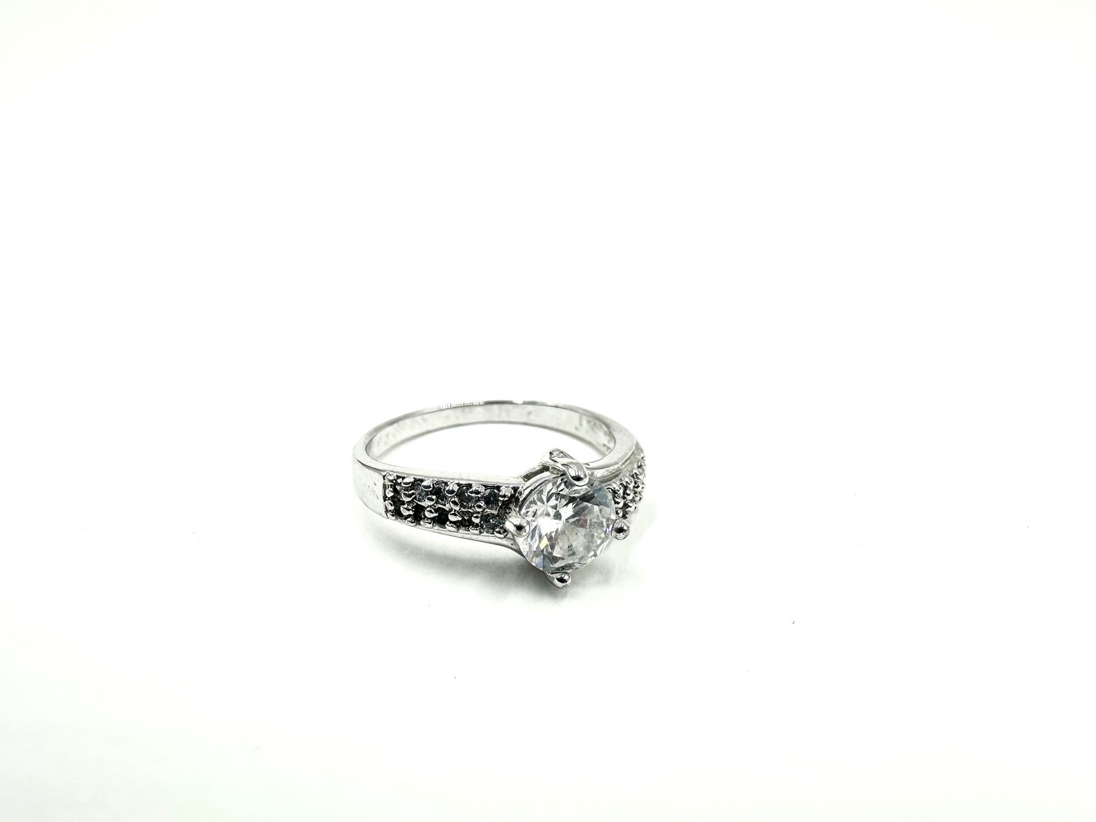 14k White Gold Ring with Clear Tourmaline (1 of 5)