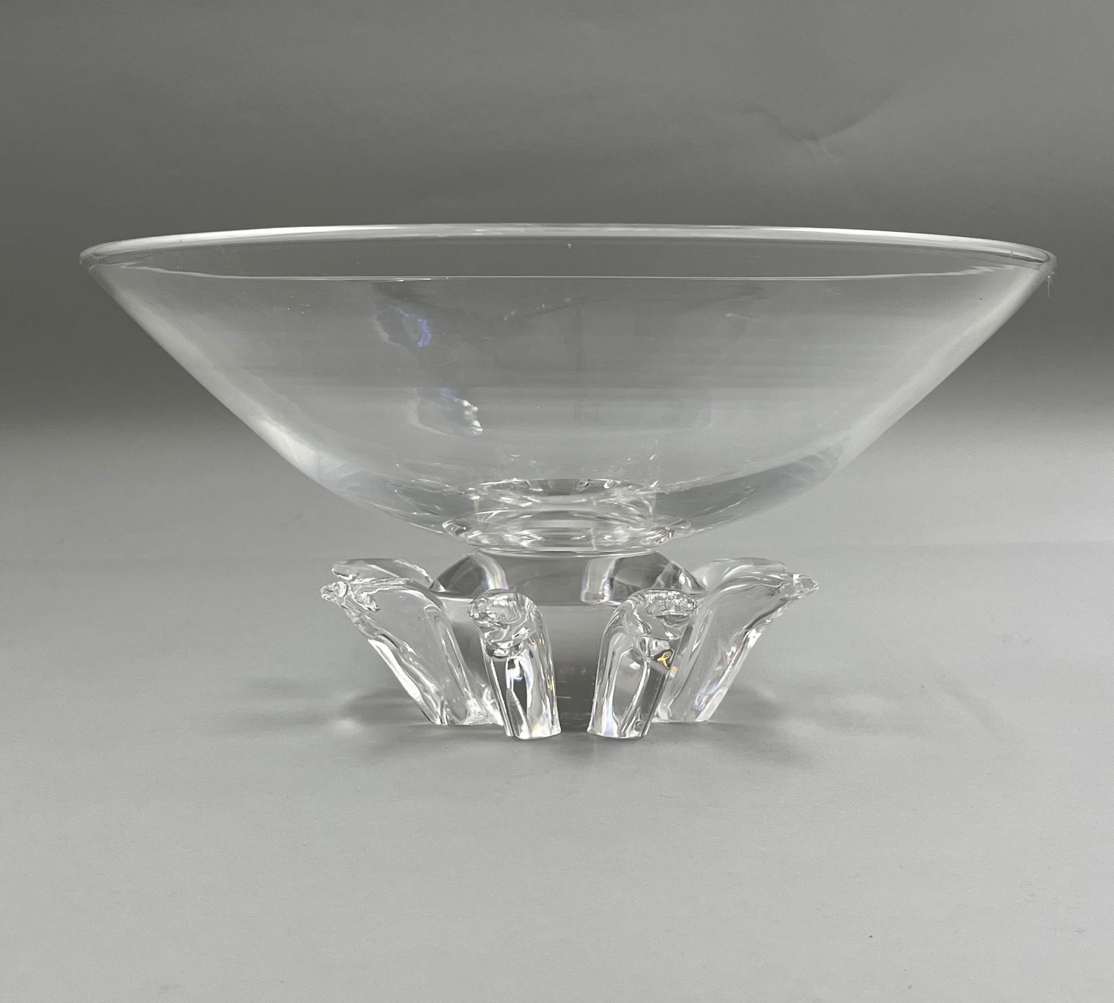 Steuben MCM Peony Footed Crystal Bowl (1 of 10)