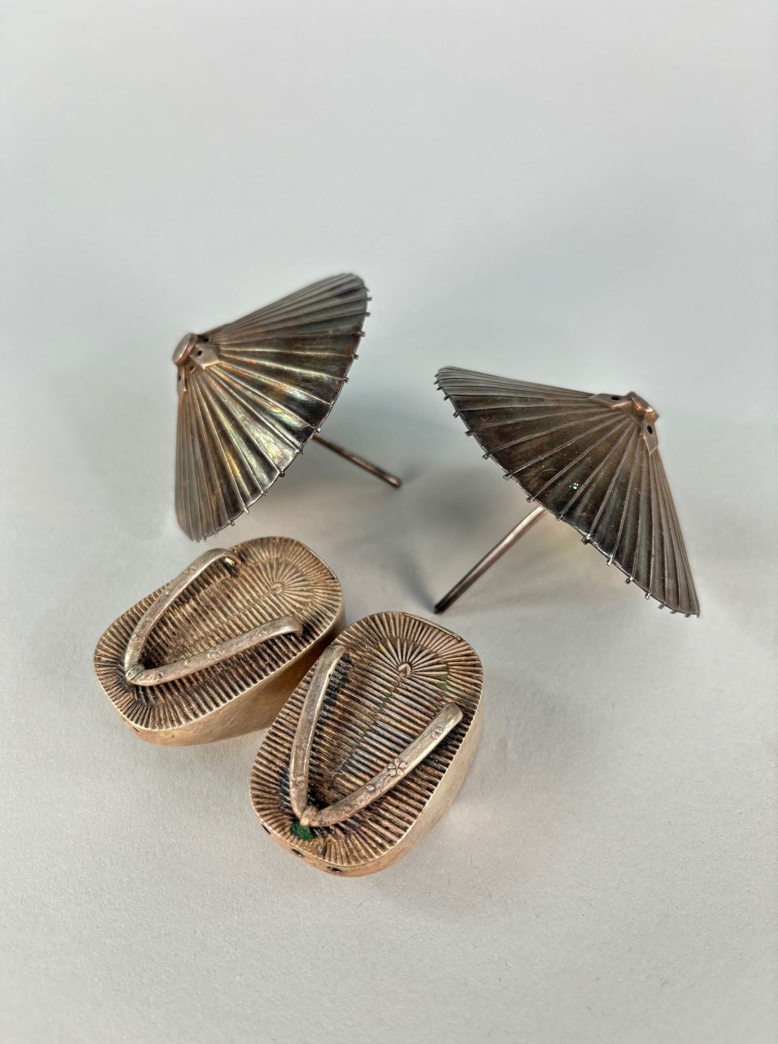 Sterling Silver Japanese Salt and Pepper Shakers (1 of 6)