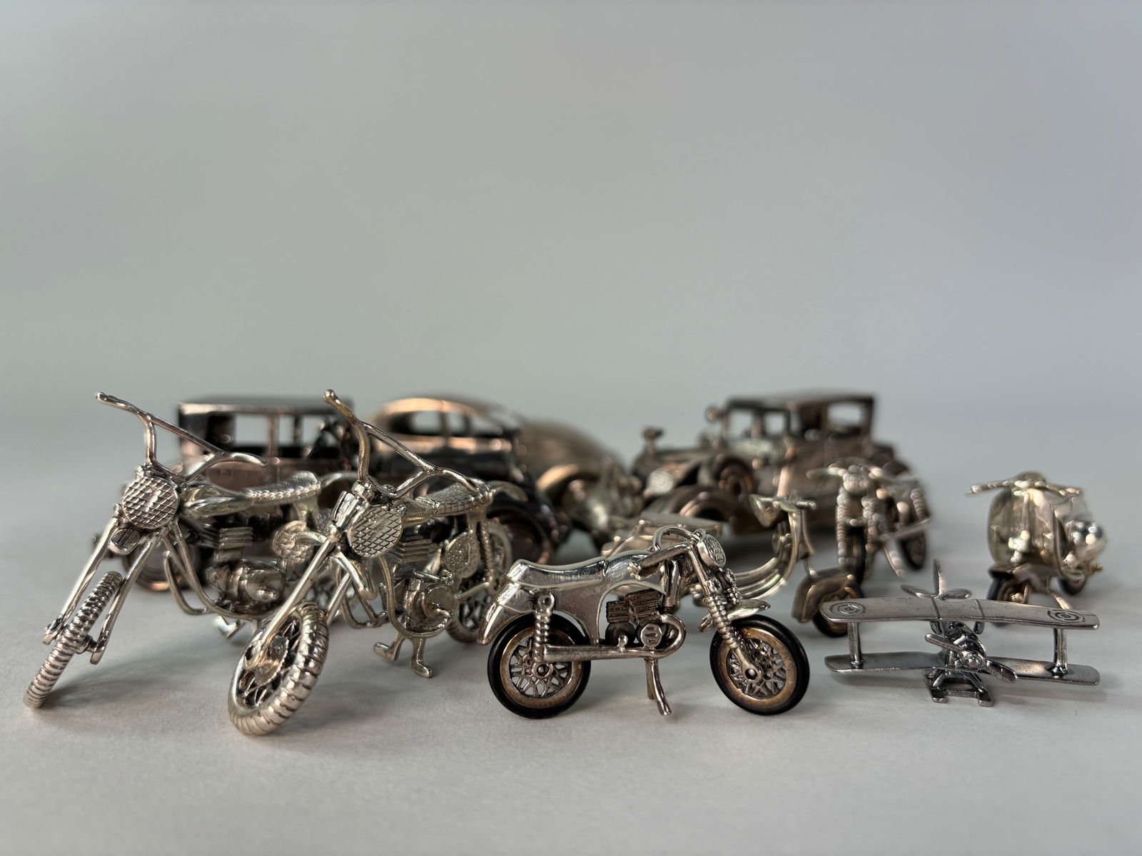 Sterling Silver Vehicle Figurines (1 of 8)