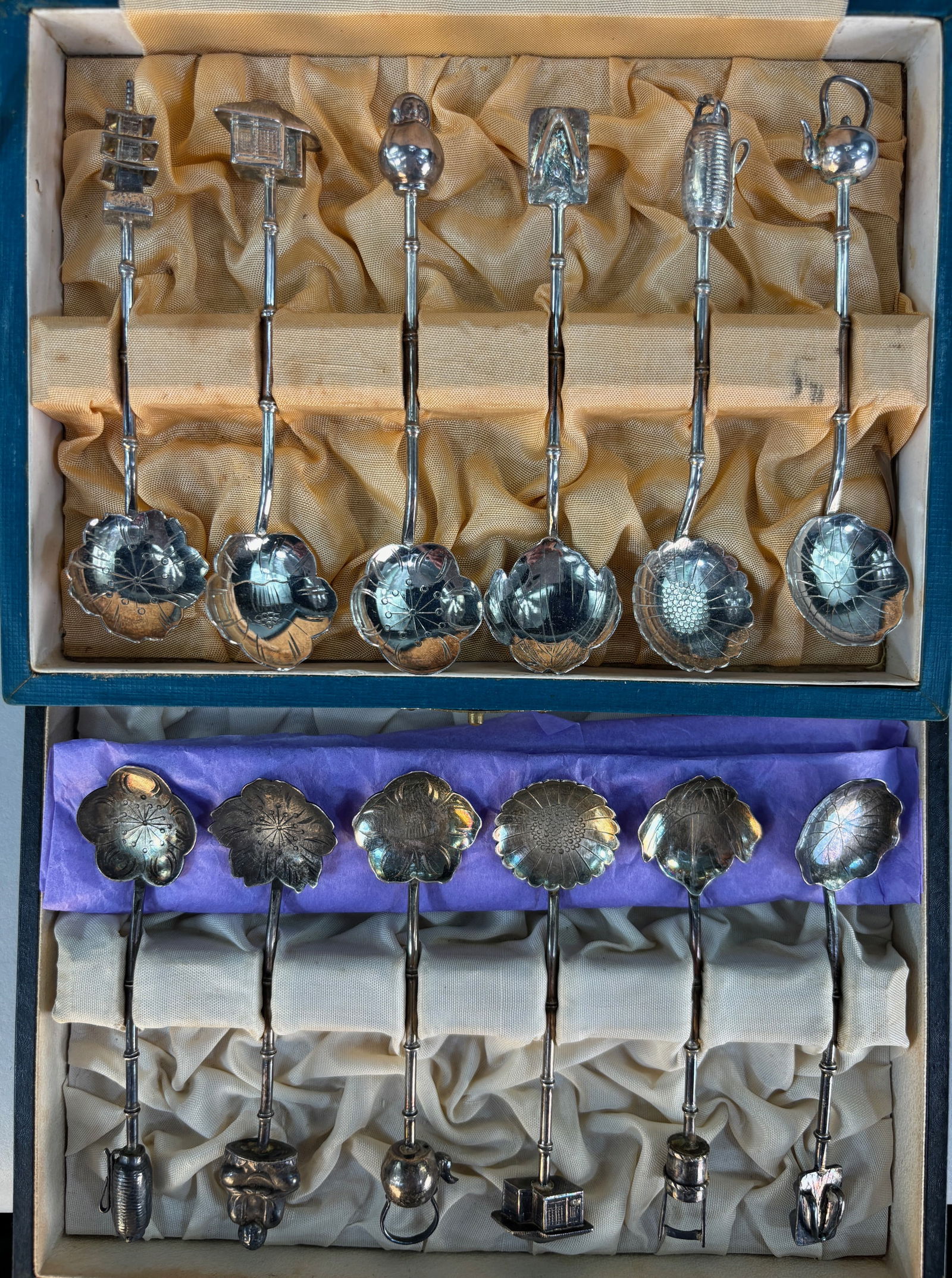 Two Sets of Sterling Silver Demitasse Spoons (1 of 9)