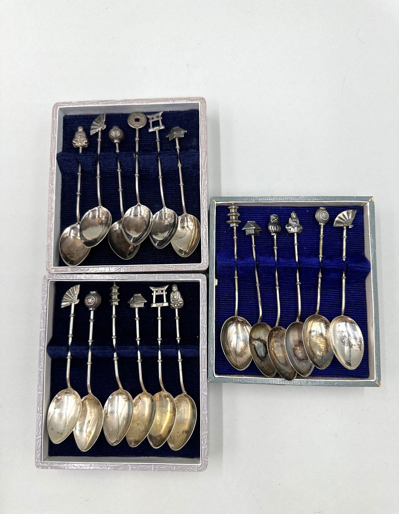 Three Sets of Sterling Silver Demitasse Spoons (1 of 12)