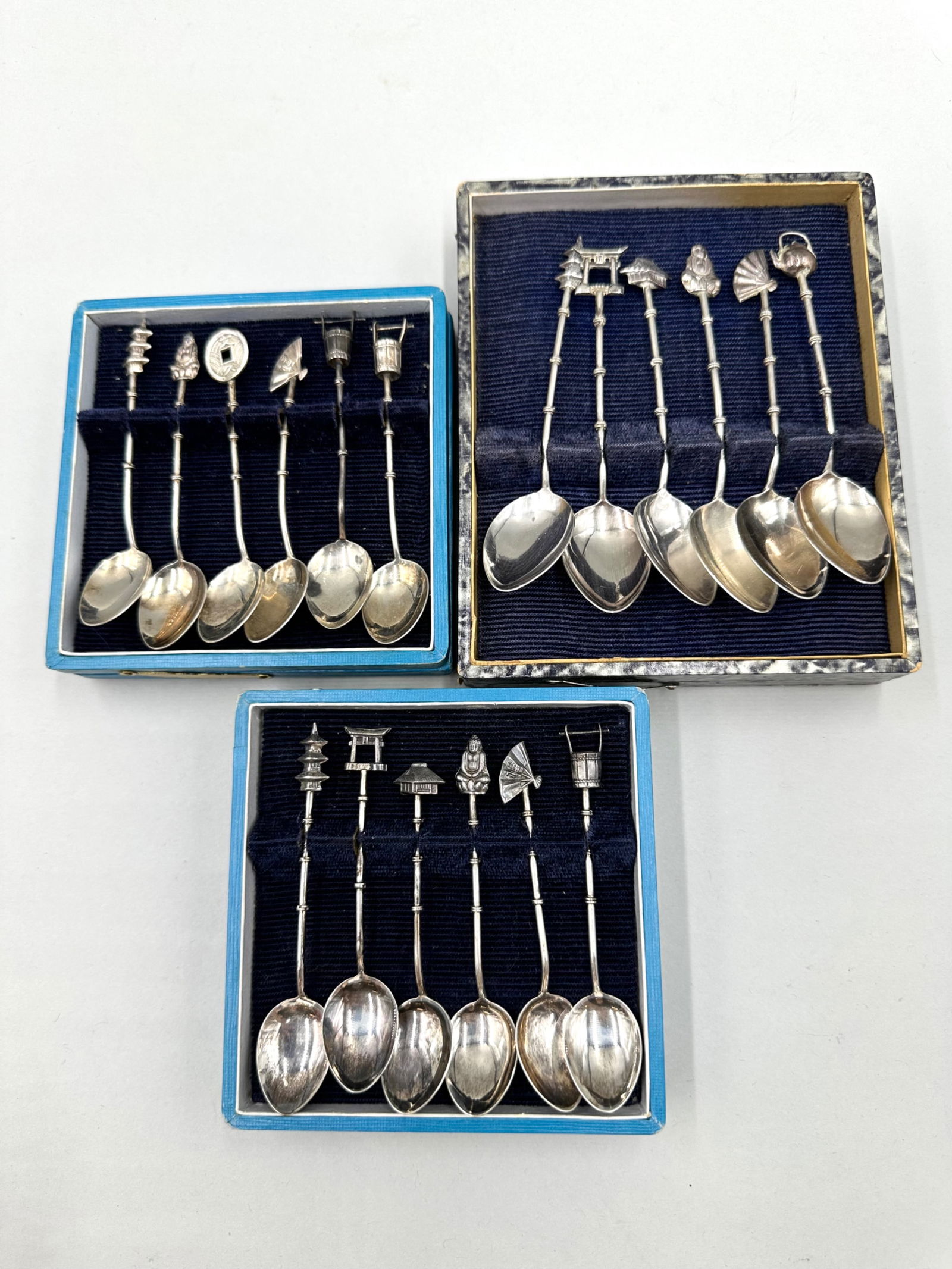 Three Sets of Sterling Silver Demitasse Spoons (1 of 13)