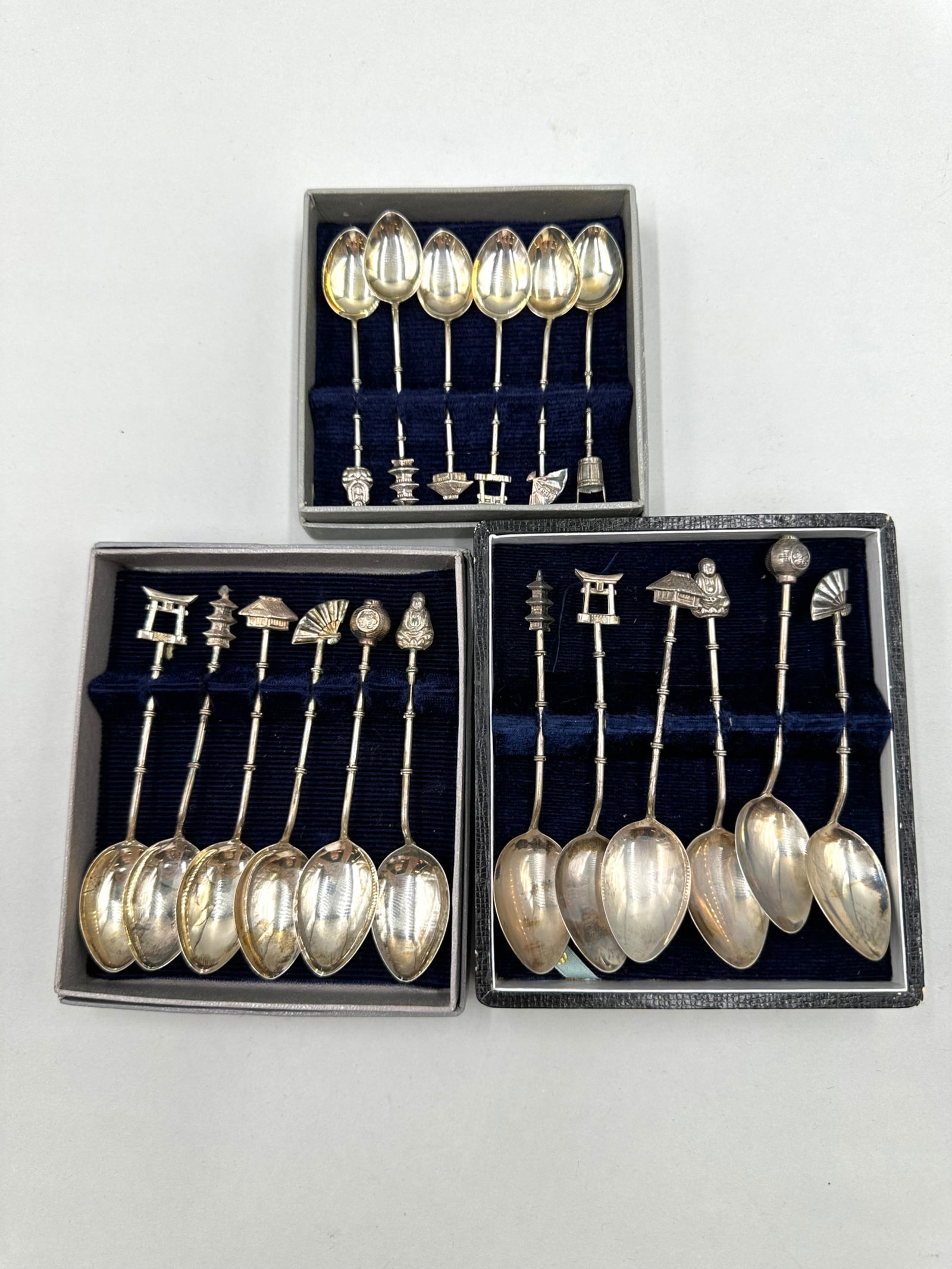 Three Sets of Sterling Silver Demitasse Spoons (1 of 12)