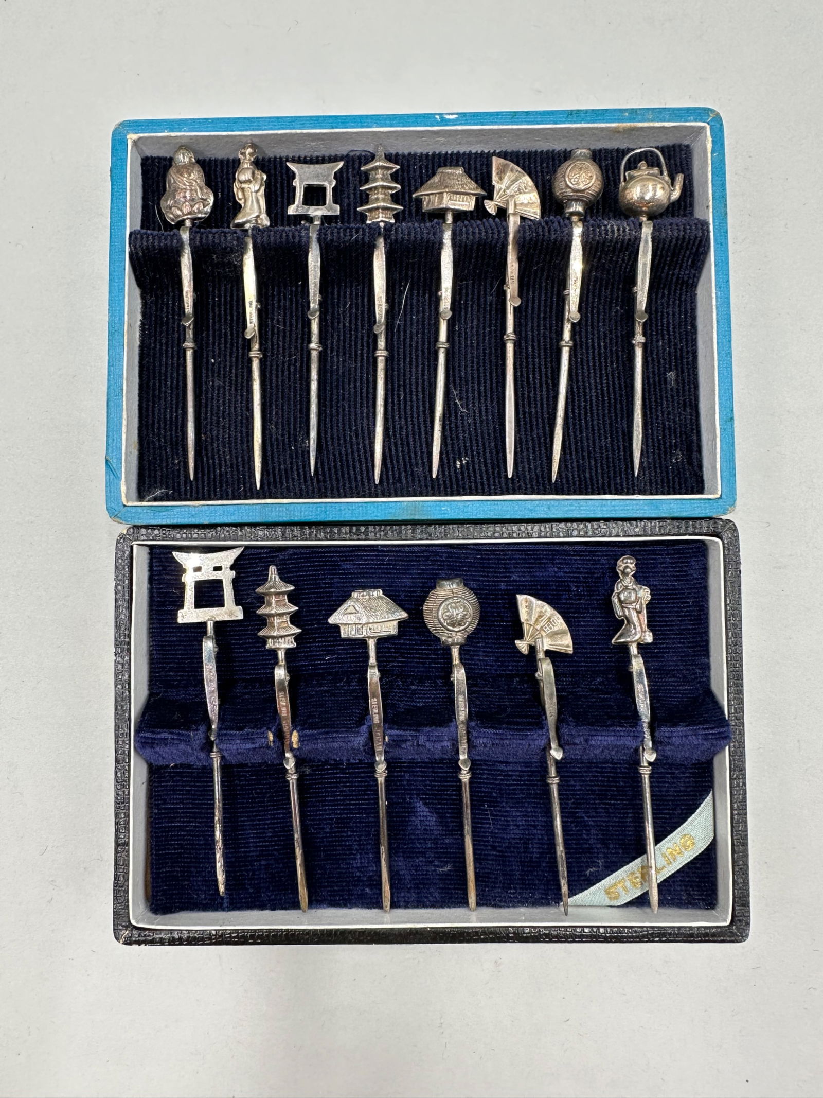 Two Sets of Sterling Silver Cocktail Picks (1 of 12)