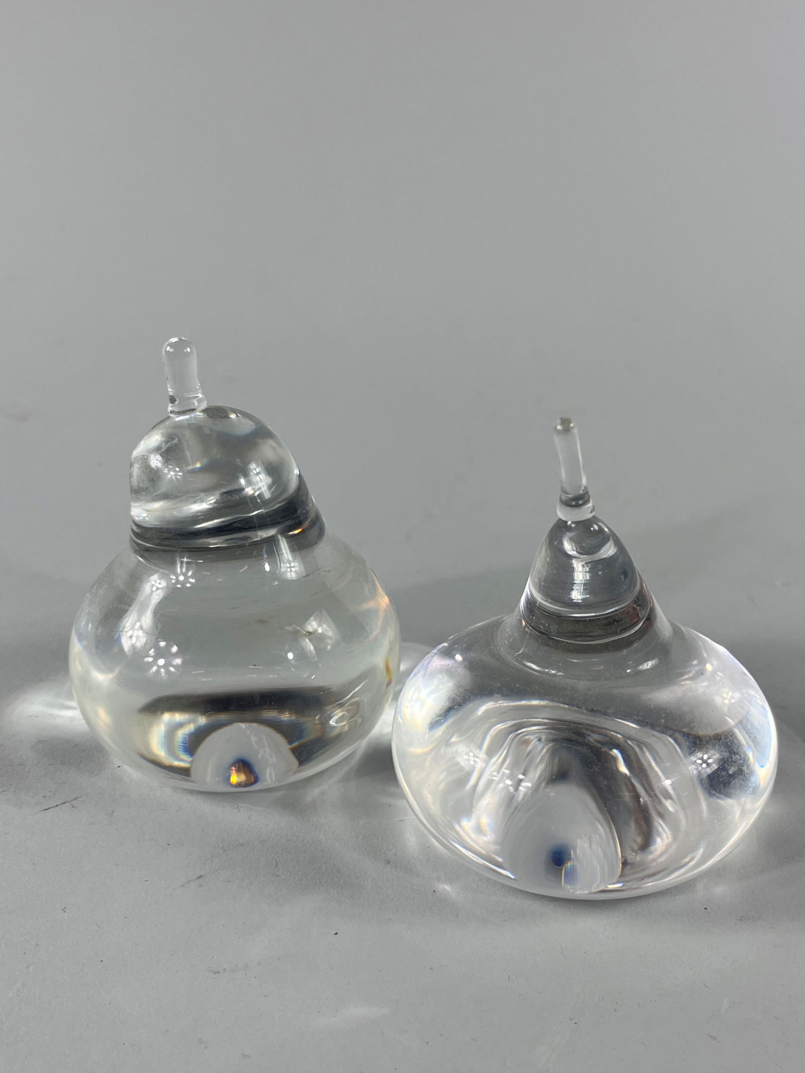 Steuben Crystal Glass Fig and Pear Sculptures (1 of 11)