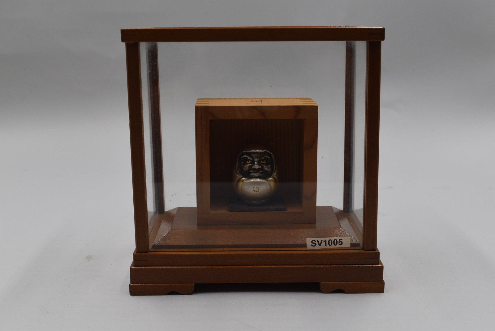 Sterling Daruma Bodhidharma Father of Zen: Japanese Sterling Statue of the Daruma, Father of Zen. According to legend, his arms and legs atrophied and fell off after a 9-year meditation marathon. The Sterling is not marked in English and has n