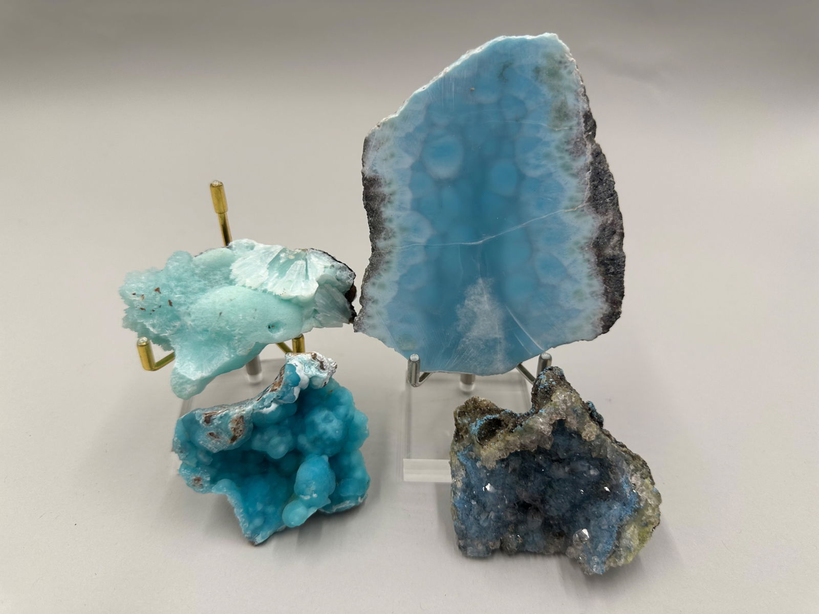 Assortment of Blue Mineral and Crystal Formations (1 of 19)