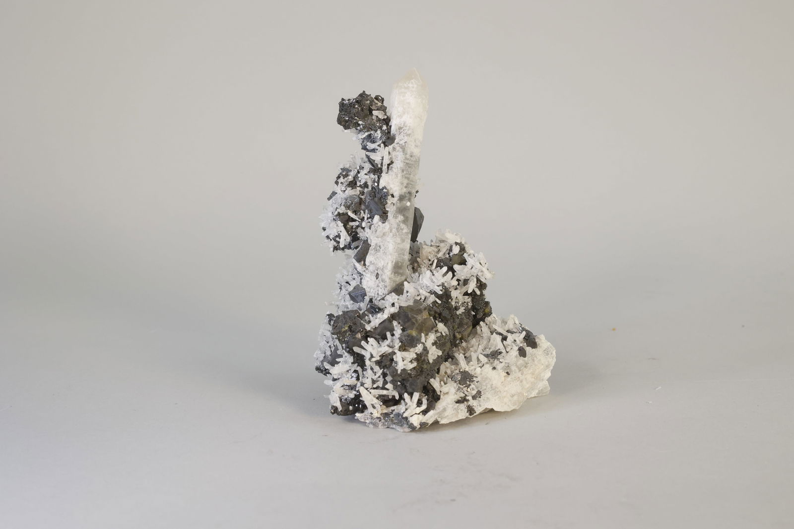 Quartz with Calcite and Arsenopyrite Clusters (1 of 13)