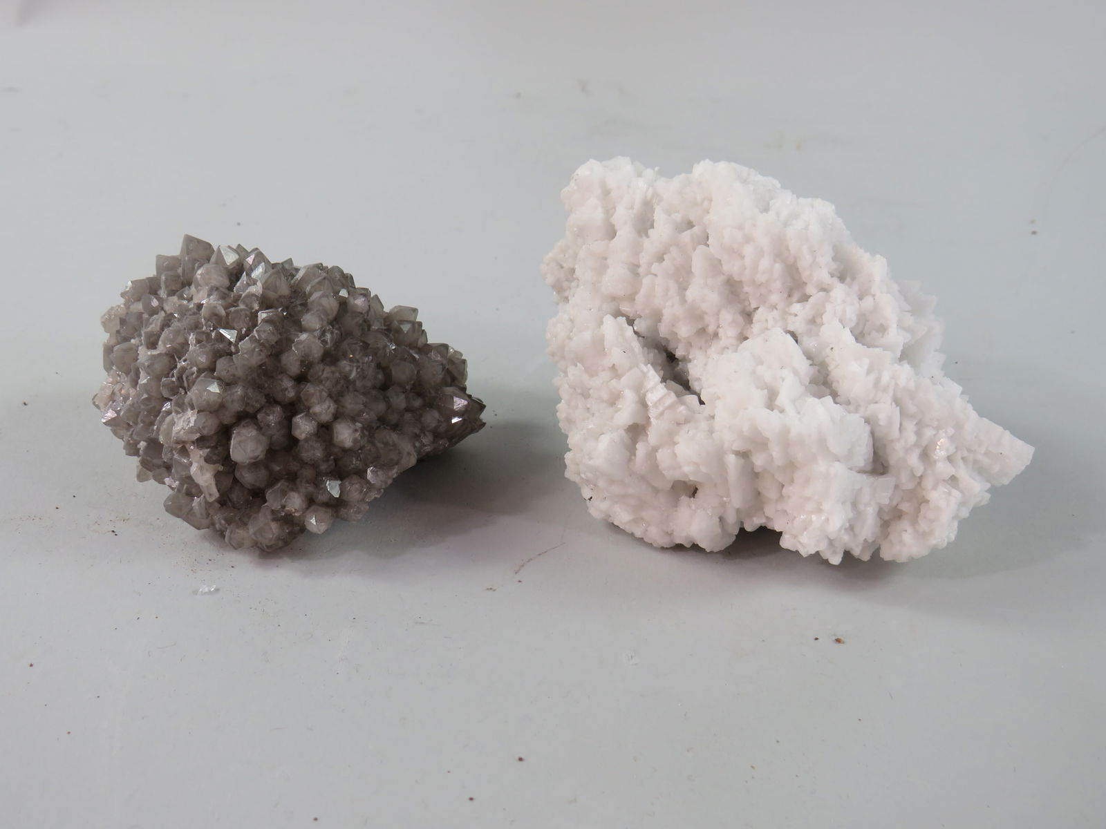 Fluorite on Calcite and Halite Specimens (1 of 8)