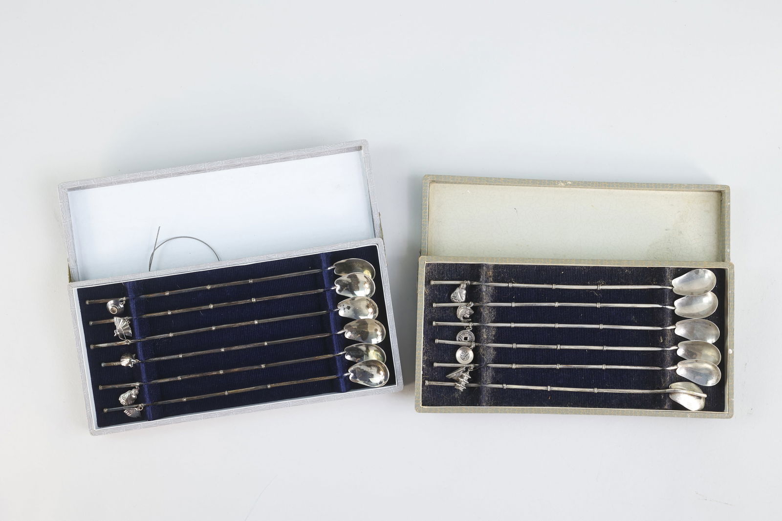 Two Boxes of Sterling Silver Cocktail Spoons (1 of 20)