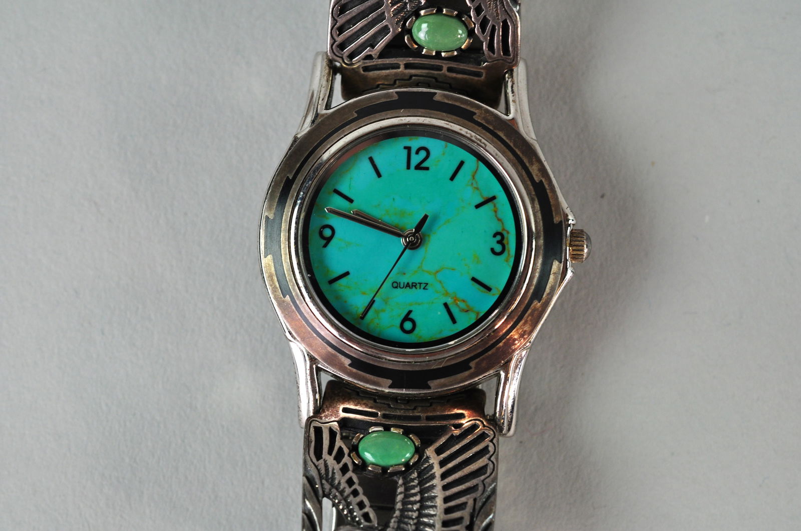 Sterling Silver and Turquoise Eagle Watch (1 of 10)